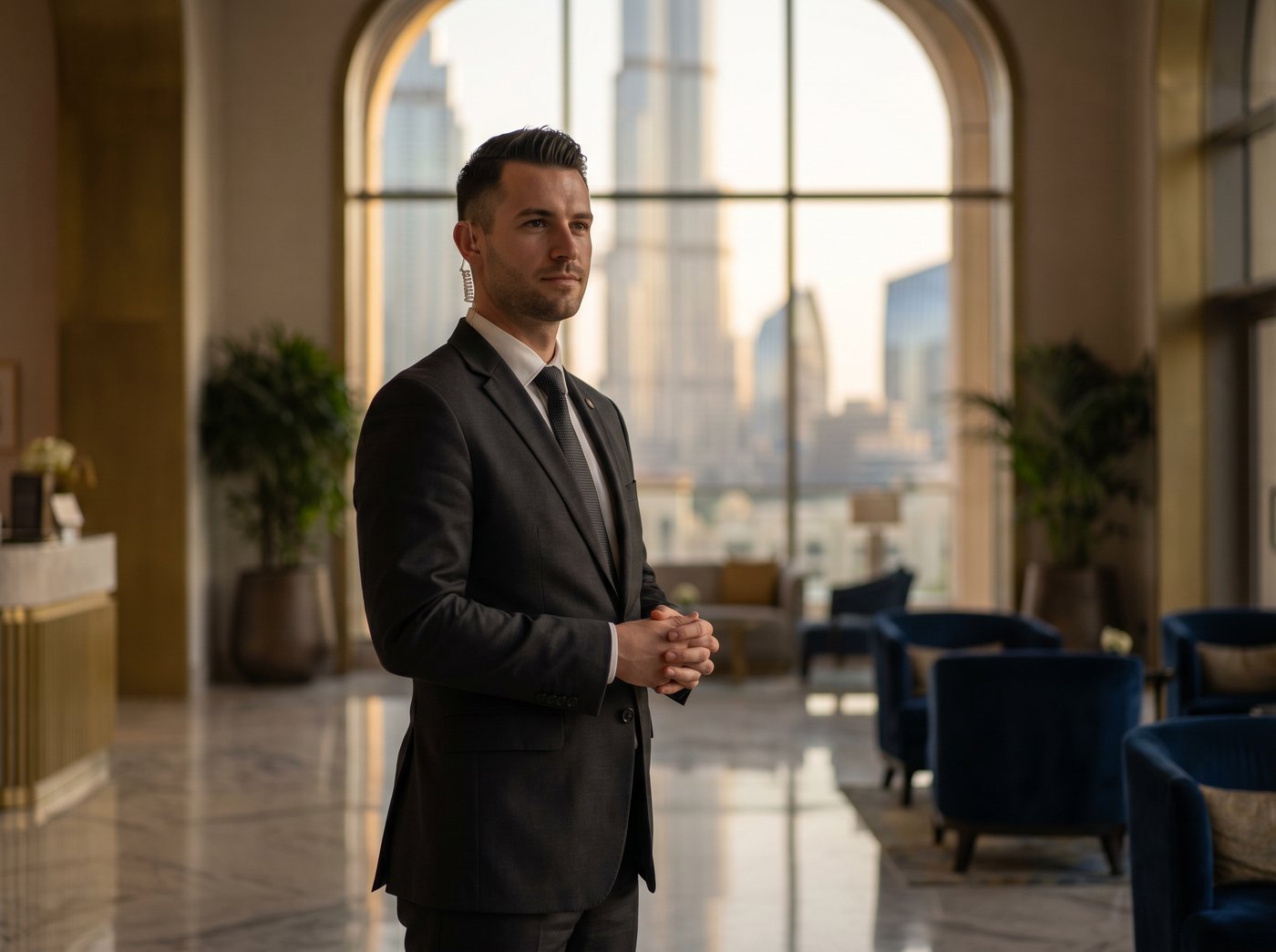 Almas Aman close protection operator in Dubai — licensed UAE security provider
